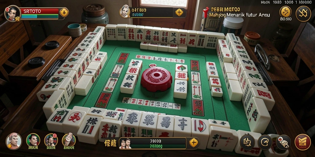 Tampilan gameplay menarik dari SRITOTO yang penuh tantangan Mahjong.