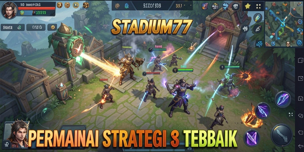 Tampilan gameplay menegangkan di STADIUM77 dengan strategi yang mendalam.