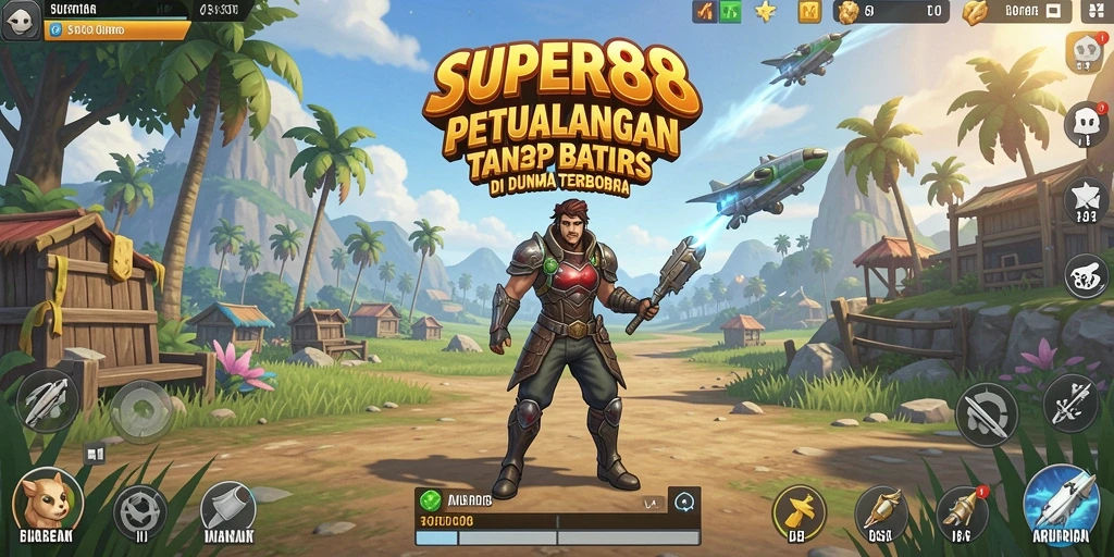 Gameplay <strong>SUPER88</strong> menampilkan pengalaman eksplorasi yang luar biasa di dunia terbuka.