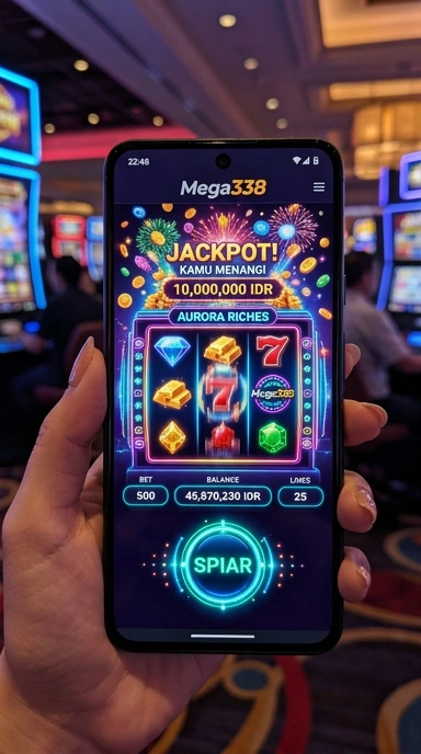 Tampilan utama aplikasi mega338 dengan kategori aplikasi yang terorganisir.